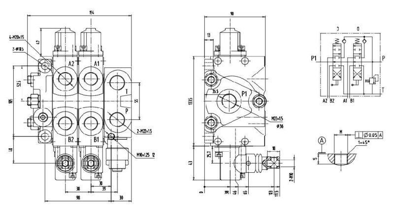 Hydraulic Flow Directional Control Valve Dl1c-F15L