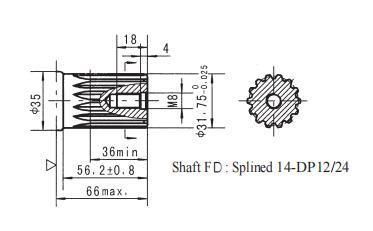 Hydraulic Motor Bmsy-160-Sp-Fd-D-B