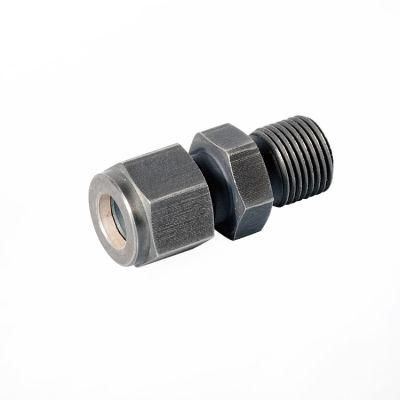 1200 Centigrade Degree High Temperature Niobium Double Ferrules Tube Fitting Male Connector