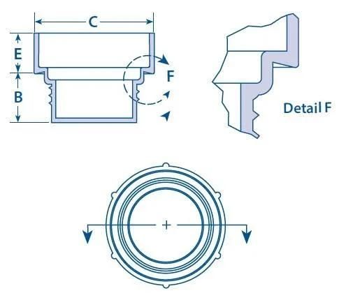 Threaded Plastic Screw Plugs for Straight Thread O-Ring Ports (OPP)