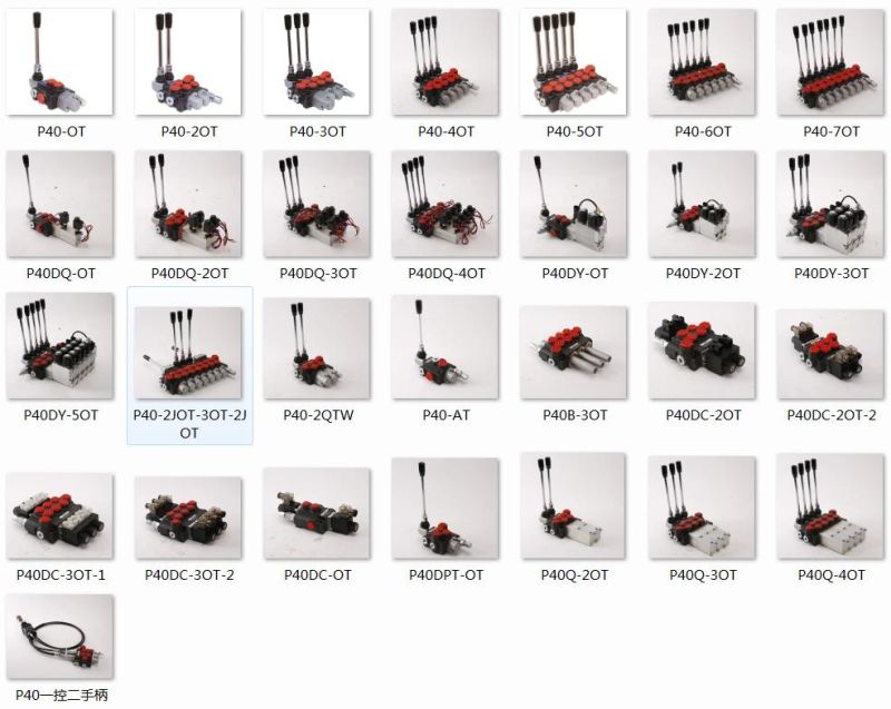Solenold Control Directional Valve P40 for 40lpm 2 Spools
