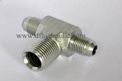 Steel Tee Ype Jic/NPT Male Thread Adapter