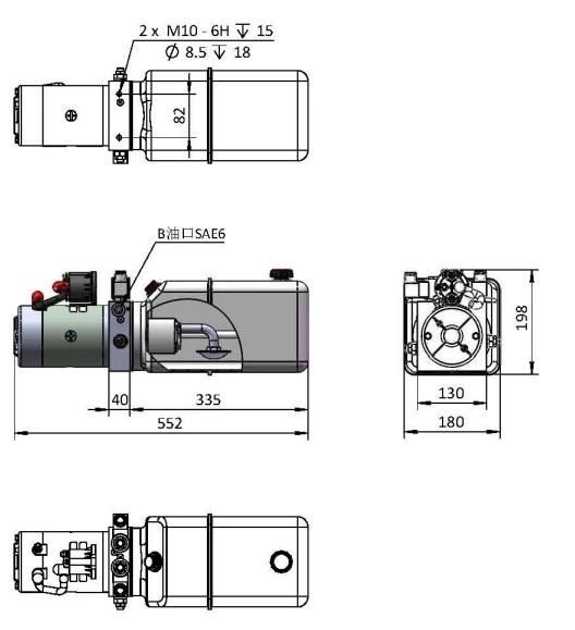 Small Hydraulic Power Unit 12 Volt Hydraulic Power Unit