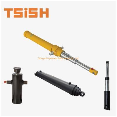 Dump Truck Single Acting Telescopic Long Stroke 2500mm Hydraulic Cylinder