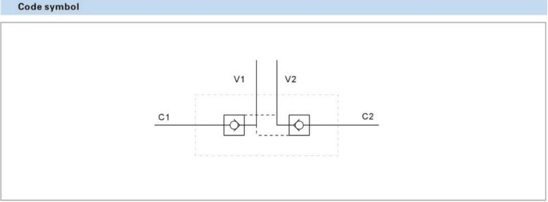 Mobile Hydraulic Valve Double Pilot Operated Check Valves for 12mm