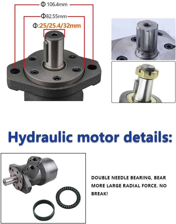 High Power Gerotor OMR 160 Hydraulic Motor for Drilling Rig Hydro Motor 160