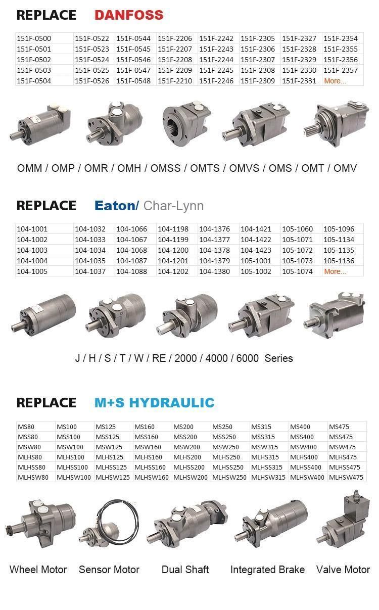 Small Omm Bmm12.5 White Wm Series125 Hydraulic Motor