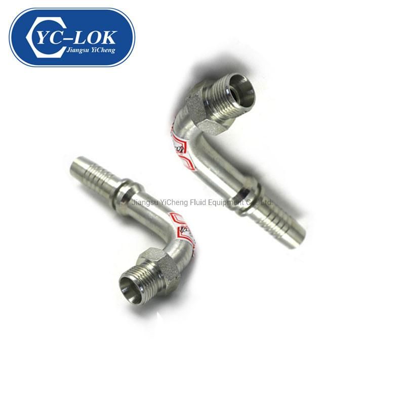 Galvanized Metric Elbow Male 24 Degree Cone Hose Fittings with CE