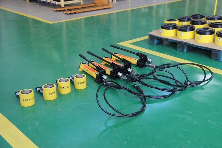 Single Acting Spring Return Thin Hydraulic Jacks for Use in Tight Spaces