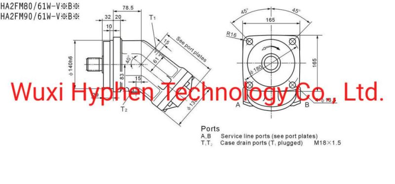 Hydraulic Motor A2FM Series Fixed Displacement