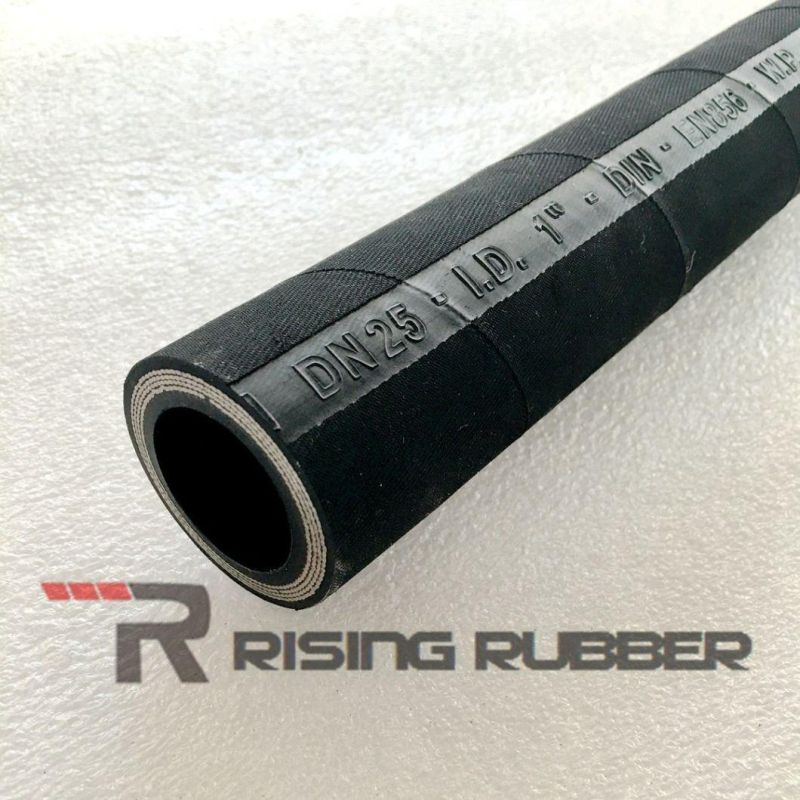 High Pressure Flexible Black Hydraulic Rubber Hose