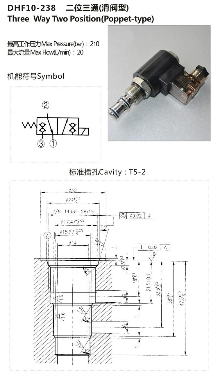 DHF10-238 Hydraulic solenoid  directional throttle valve