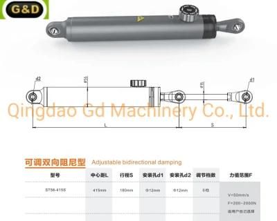 6 Stages Adjustable Bidirectional Damper for Outdoor Fitness Machines