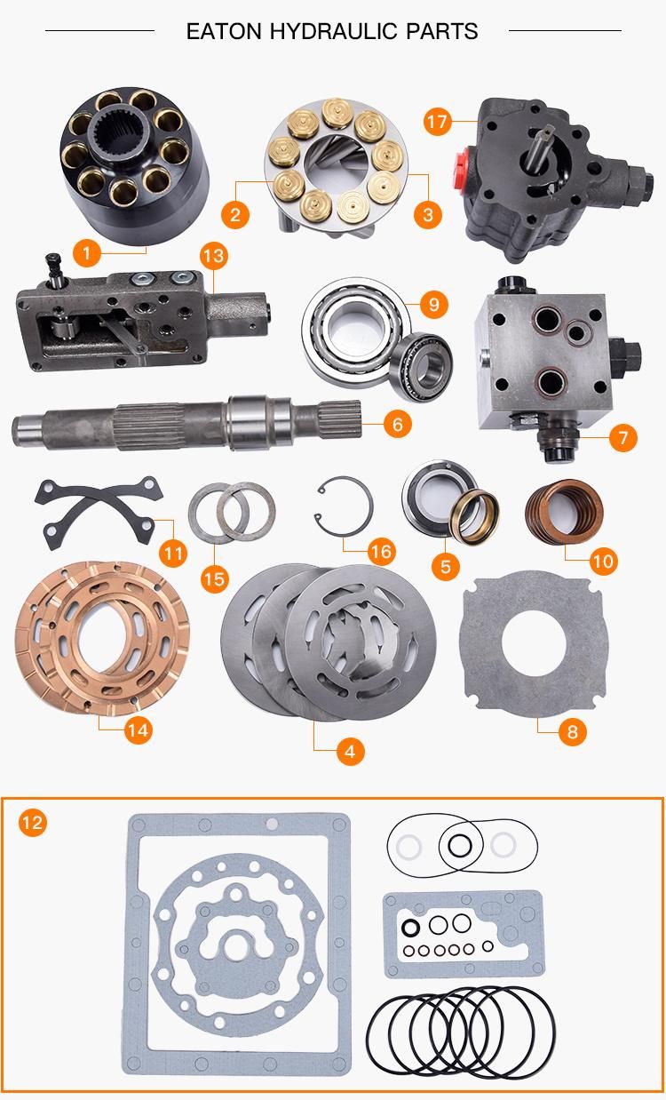 33/39/46/54/64/76/3321/3331/4621/4631/5421/5431/5423/6423/7620/7621 Hydraulic Piston Pump Parts Repair Kits - Retainer with Eaton Vickers Spare