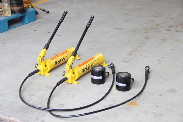 Single Acting Spring Return Thin Hydraulic Jacks for Use in Tight Spaces