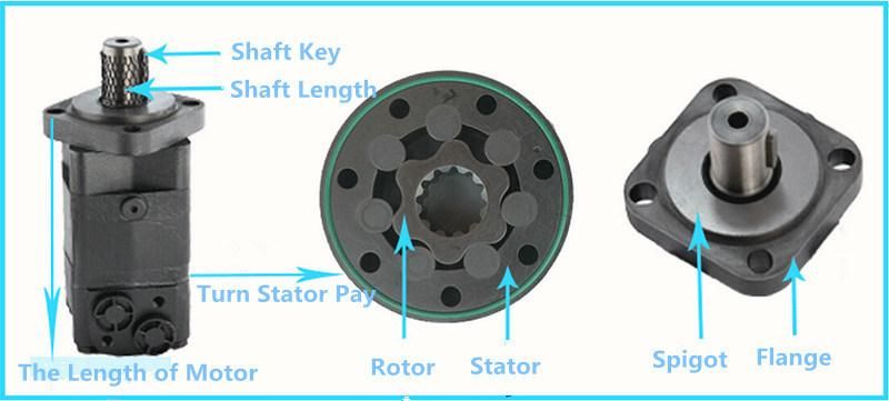 High Efficiency Eaton Orbital Hydraulic Motor Oms BMS 250 400 475 Harvester Motor