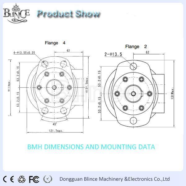 Iron Bearing Motor High Displacement Blince Bmh/Omh 315 Large Hydraulica Orbit Motor