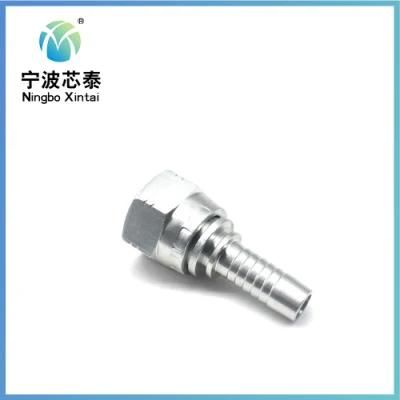 Hydraulic Fittings Carbon Steel Forge Nipple Silver or Yellow Galvanized Double Hexagon Pipe Fittings for Rubber Hose