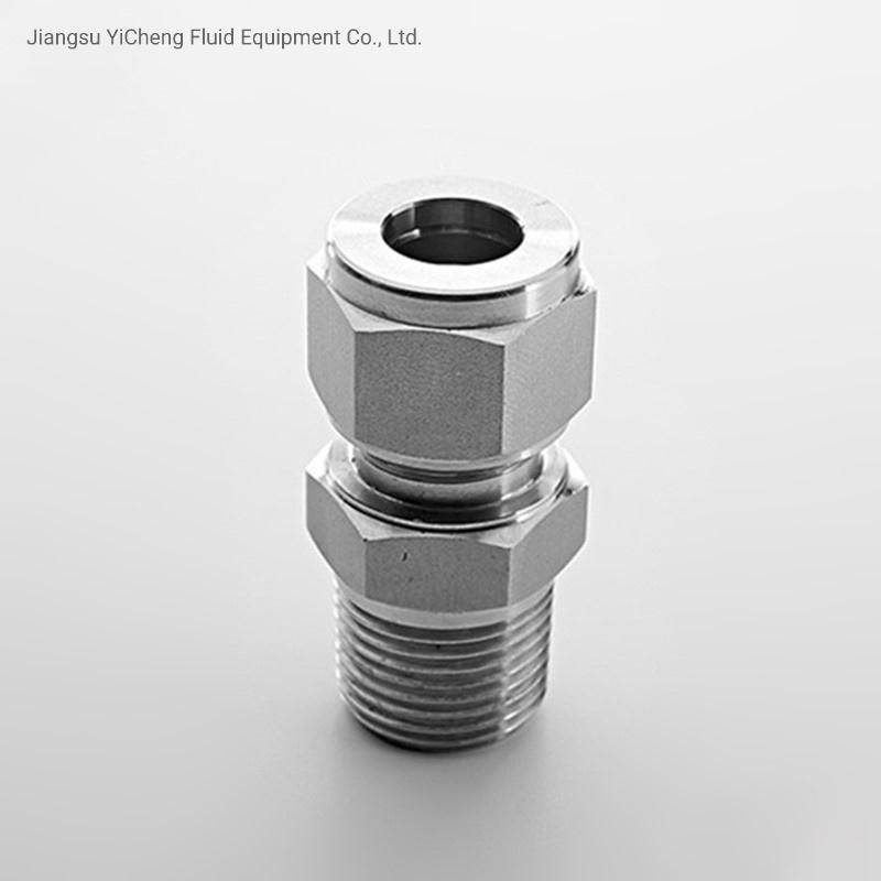 14 Od NPT Straight Male Connector Stainless Steel Hydraulic Tube Fittings