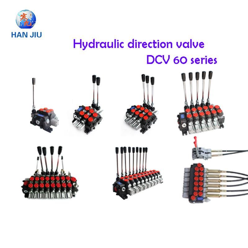 4 Ways Monoblock Hydraulic Directional Valve Dcv60