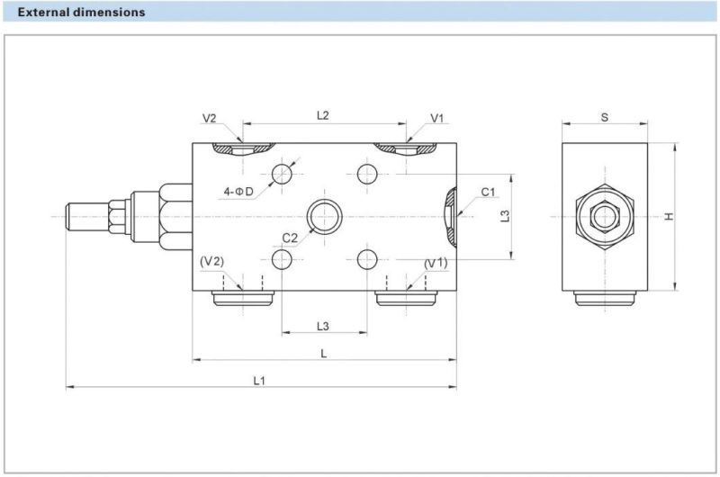 Mobile Hydraulic Valves From China Single Overcentre Valves Fangeable