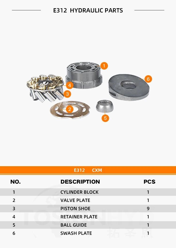 E312 Cxm Hydraulic Pump Spare Parts