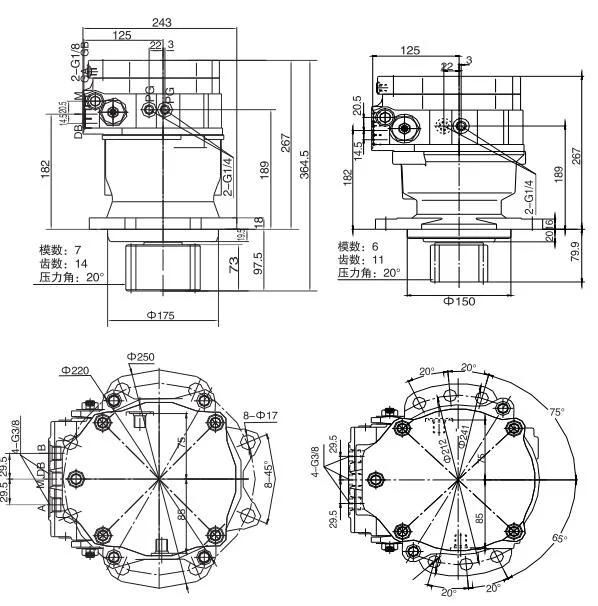 Kayaba Msg27p Travel Motor