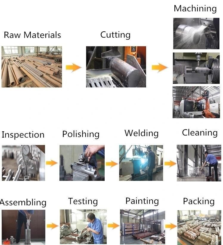 Customize Engineering Heavy Duty Hydraulic Press Cylinder for Press Machine