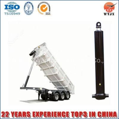 Multi Stage Hydraulic Cylinder for End Dump Semi-Trailers