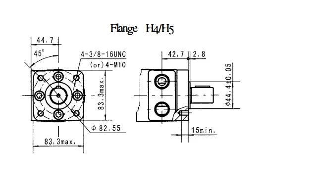 Blince Model Omph80-H4-K-S The Same and Better Price Than Parker Te0065fs100aaaa Orbit Motor