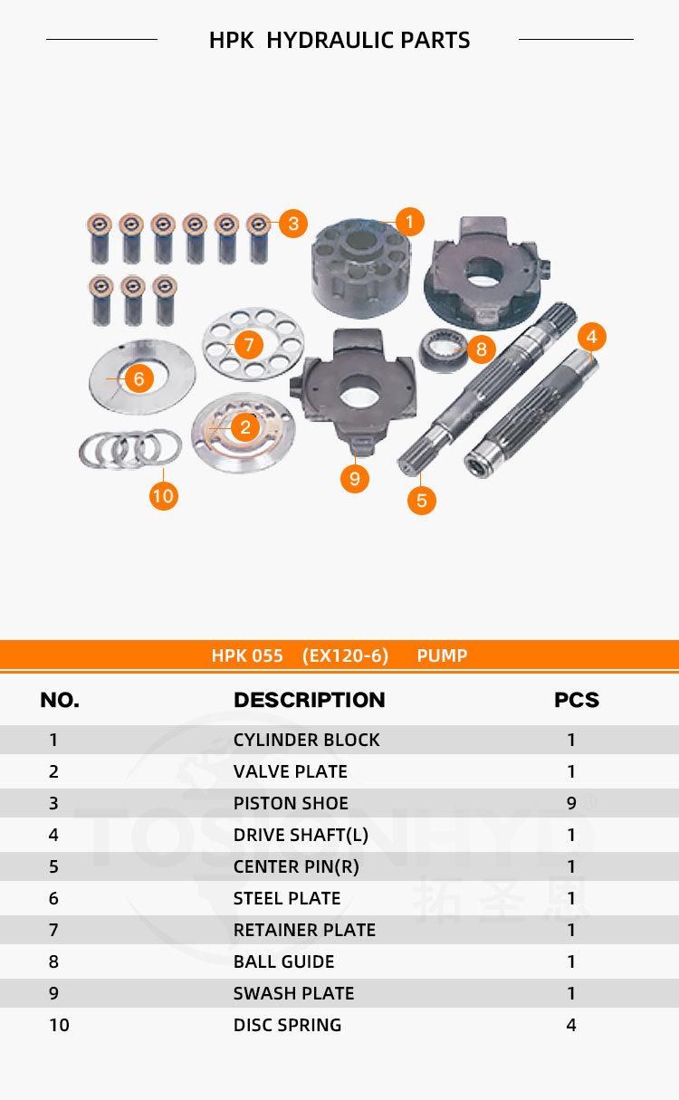 Zx120-6 Hydraulic Pump Spare Parts Excavator Parts with Hitachi