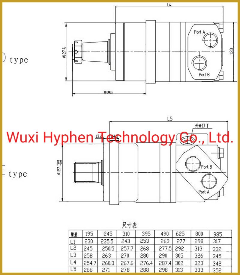 Hydraulic Wheel Motor with Shuttle Valve800cc Displacement