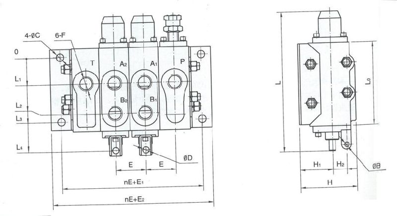 Hydraulic Multi-Way Directional Control Valve Zs3-L20f