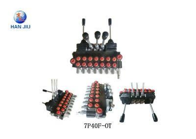 Manual Hydraulic Directional Control Valves 20L/Min to 200L/Min 1-12 Spool Spring Return Detent Return and Floating