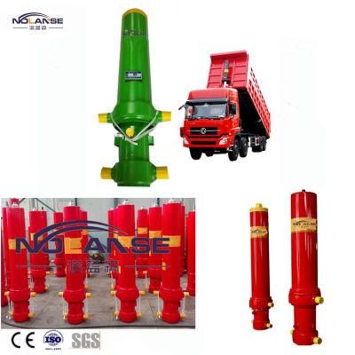 Trunnion Mounting Tie Rod Hollow Plunger Lift Double Acting Hydraulic Cylinder for Dump Truck