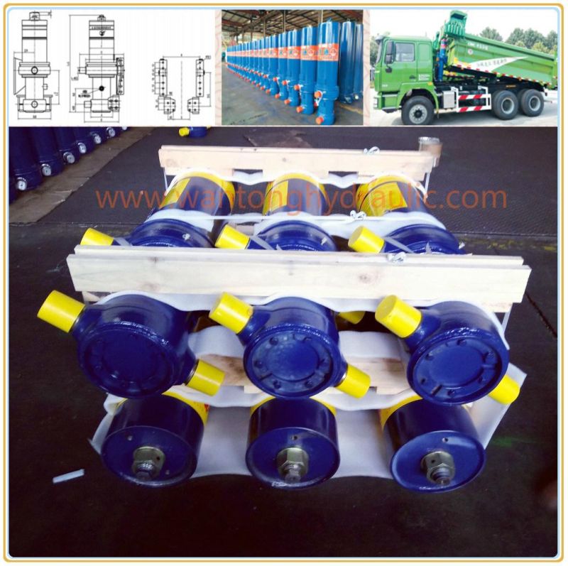 Dump Truck Telescopic Cylinder with Hyva Type Made in China