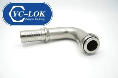 Stainless Steel Metric 90 Deg Elbow O-Ring Swaged Hose Fittings