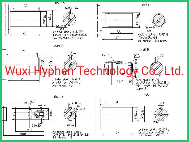 Hydraulic Motor of Bearingless (BM6S) 395cc