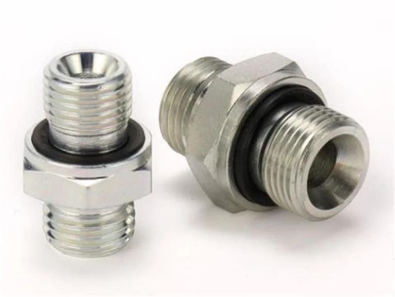 Stainless Steel Hydraulic Hose BSPP to NPT Adapter Pressure Hose Fitting Connector