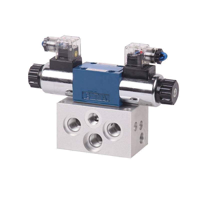 Customized  Hydraulic System Hydraulic Manifold Blocks With Solenoid Valves