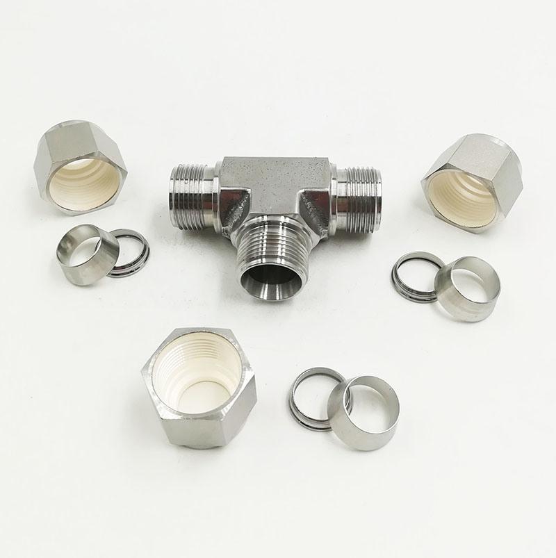 Yc-Lok Ss 3 Way Union Tee Hydraulic Tube Fittings Compression Fittings