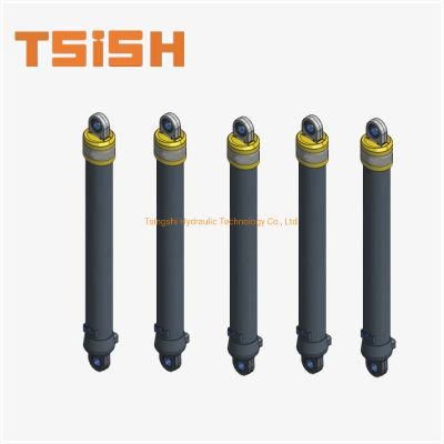 Hyva Double Ear Telescopic Hydraulic Cylinder Single Acting Dump Truck