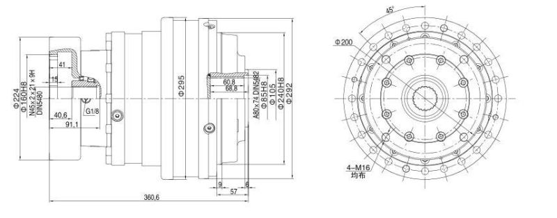 Dinamicol Re1022 Planetary Gearbox Swing Drive