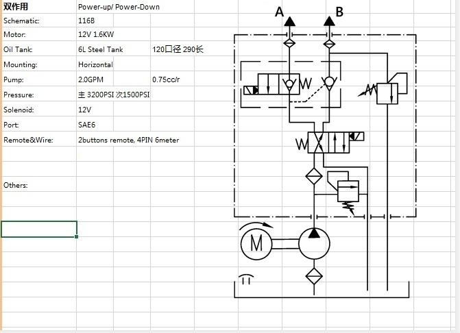 DC 12V/24V Dump Trailer Hydraulic Power Unit