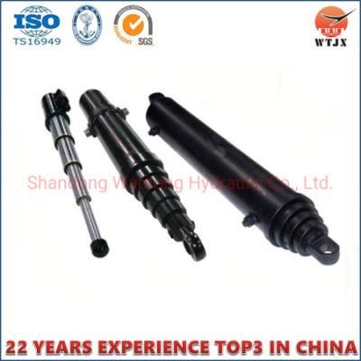 Trunnion Mount Telescopic Hydraulic Cylinders for Dump Truck