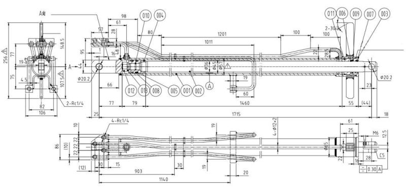 Customized Hydraulic Cylinder Hsg45/36 for Crane