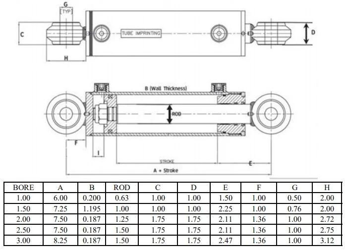 Double Acting Agricultural Used Hydraulic Cylinder with Location Sensor