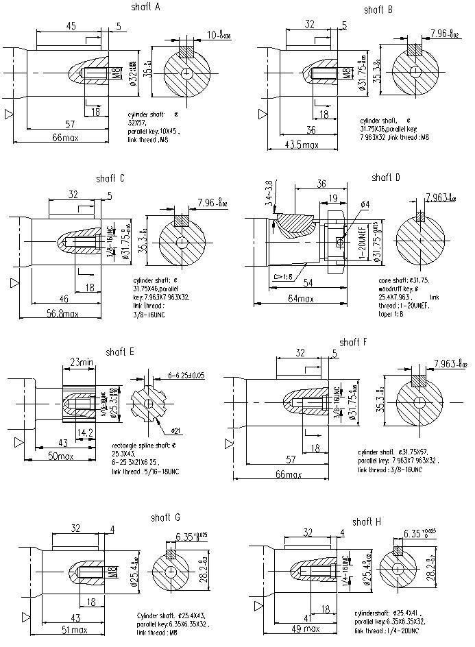 Orbit Hydraulic Motor Standard and Bearingless Bm5s