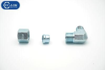 90 Degree Elbow Cone Single Ferrule Hydraulic Tube Fittings