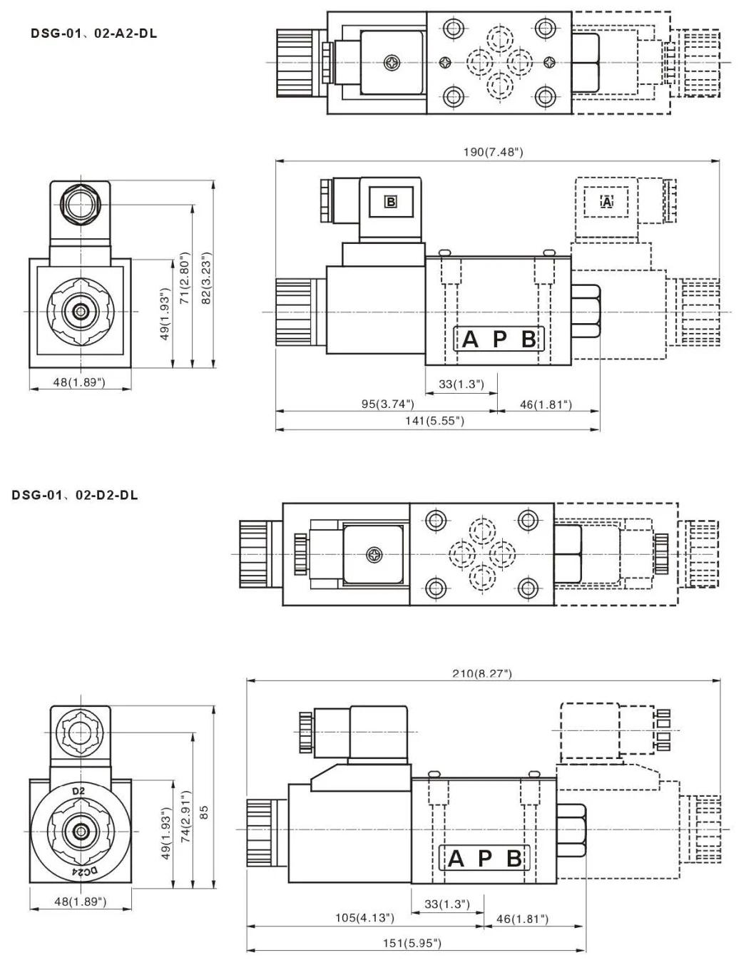 DSG-01-3C2-DL Yuken type Solenoid Operated Directional Valve